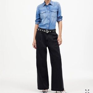 Madewell Harlow Wide-Leg Jeans Airy Denim Hollenbeck Wash 29